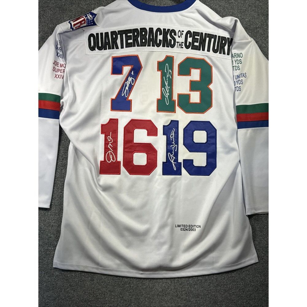 Vintage Men's XXL Mitchell &‎ Ness Quarterbacks of the Century 2003 Jersey